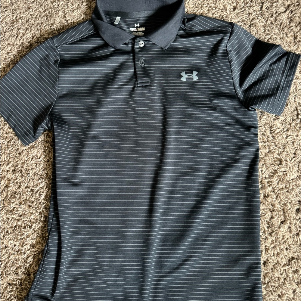 Black underarmour polo - medium